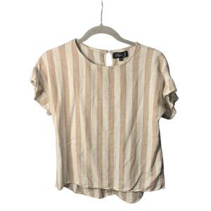 Whispers New York 100% Linen Top Size Large